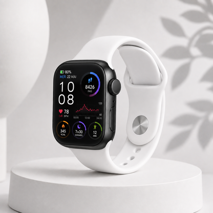 Montre connectée multifonction homme et femme compatible iOS et Android